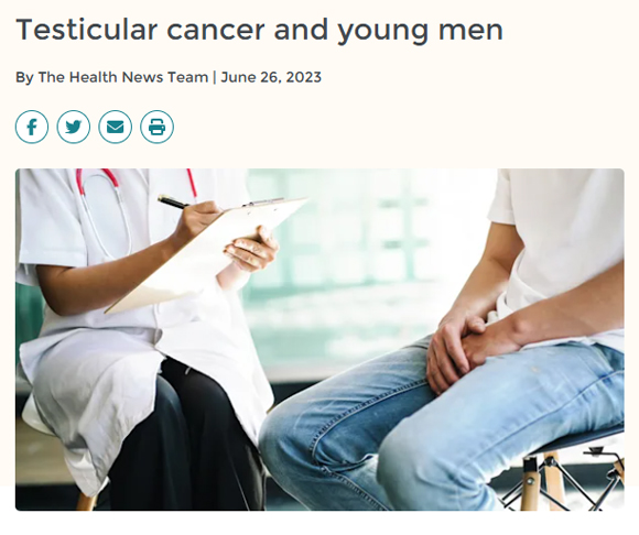 testicular cancer and young men